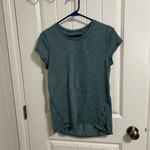 Lululemon Athletica Green Fitted Cap Sleeve T-Shirt-another mile